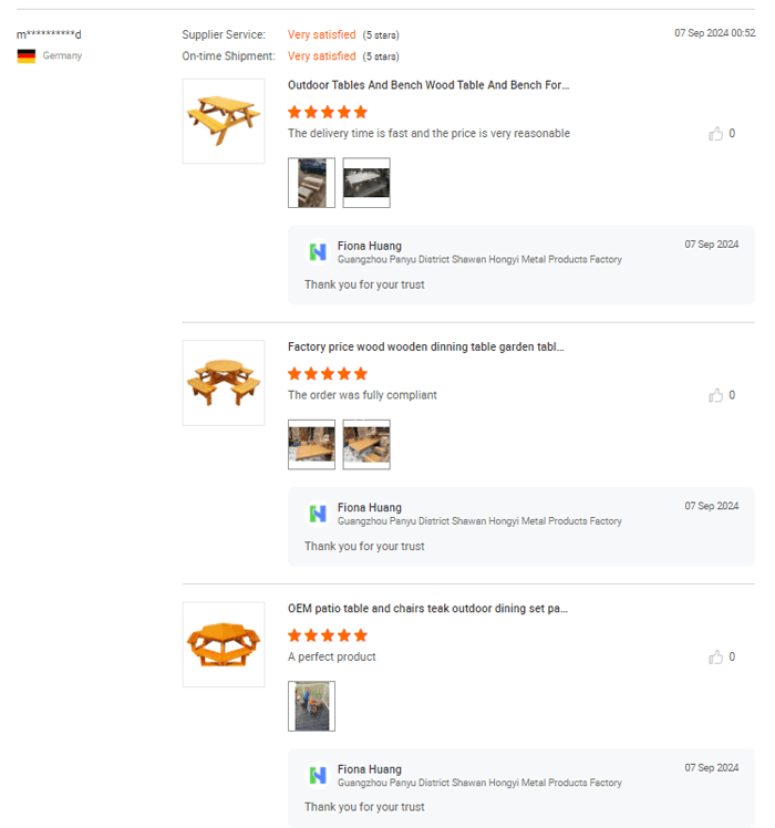 Appreciations from some buyers