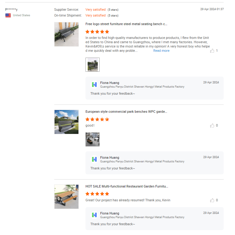 Appreciations from some buyers from all over the world